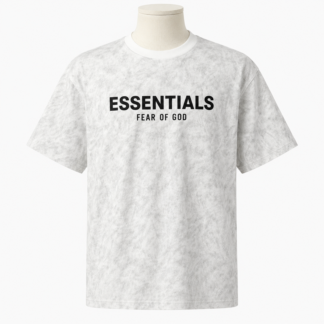ESSENTIALS Tonal Pattern Oversized T-Shirt